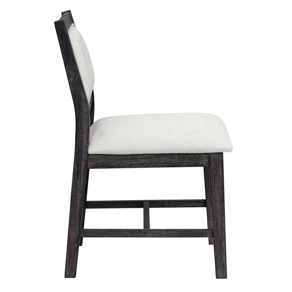 Espresso Retro 7-Piece Wood Dining Table Set for 6.