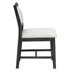 Espresso Retro 7-Piece Wood Dining Table Set for 6.