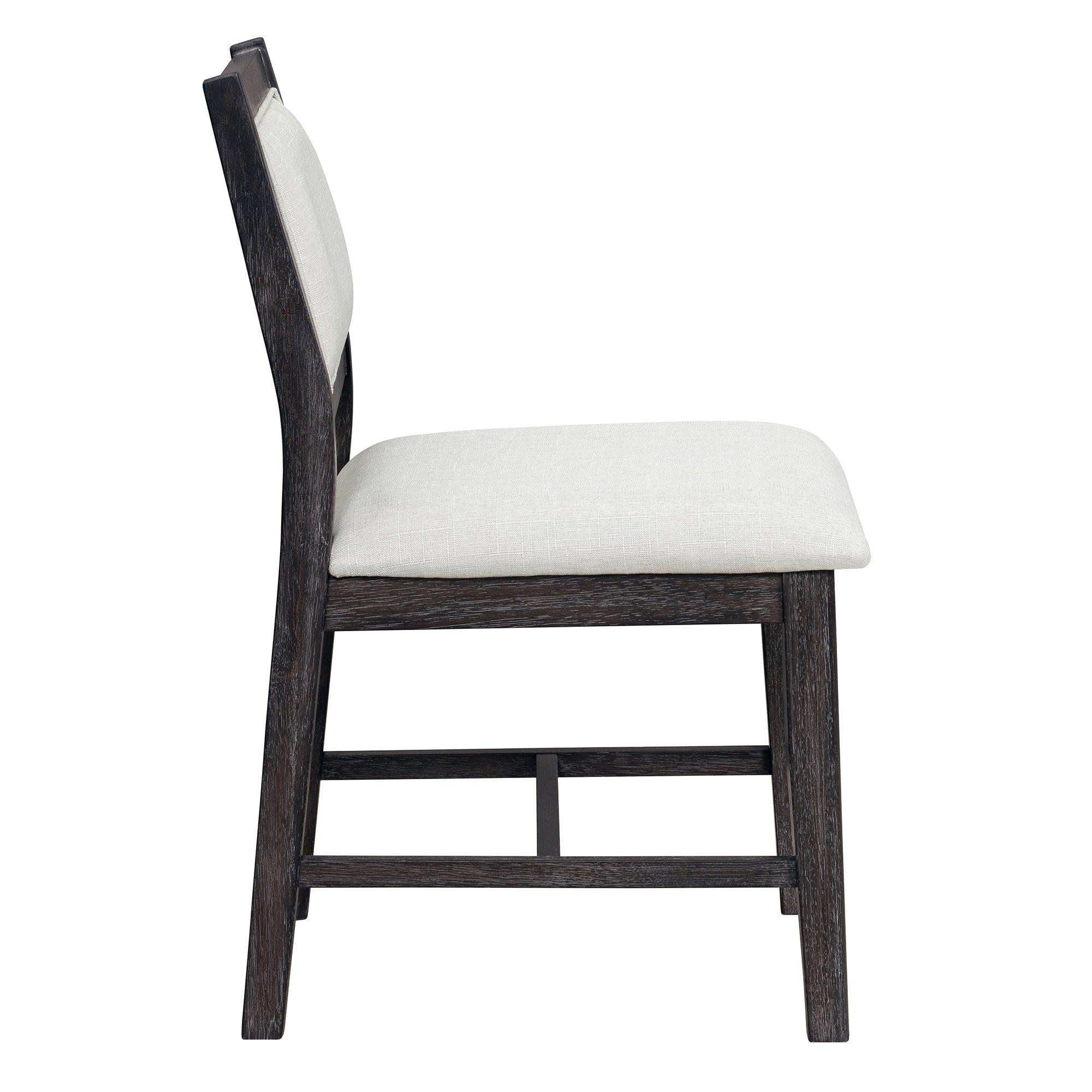 Espresso Retro 7-Piece Wood Dining Table Set for 6.