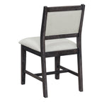 Espresso Retro 7-Piece Wood Dining Table Set for 6.