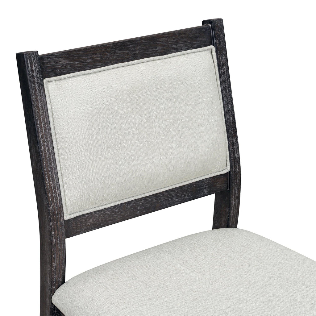 Espresso Retro 7-Piece Wood Dining Table Set for 6.