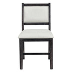 TREXM 7-Piece Retro Dining Table Set for 6, 1 Rectangular Wood Dining Table Set for 6 with Upholstered Chairs for Dining Room and Kitchen (Espresso)