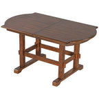 TOPMAX 6 Pieces 78inch Extendable Wood Dining Table Set with Bench, Traditional Kitchen Table Set with 18inch Removable Leaf and 4 Upholstered Dining Chairs, Espresso+Beige Dining Table Set