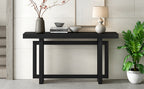 U_STYLE Contemporary Console Table with Wood Top, Extra Long Entryway Table for Entryway, Hallway, Living Room, Foyer, Corridor