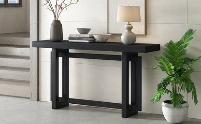 U_STYLE Contemporary Console Table with Wood Top, Extra Long Entryway Table for Entryway, Hallway, Living Room, Foyer, Corridor