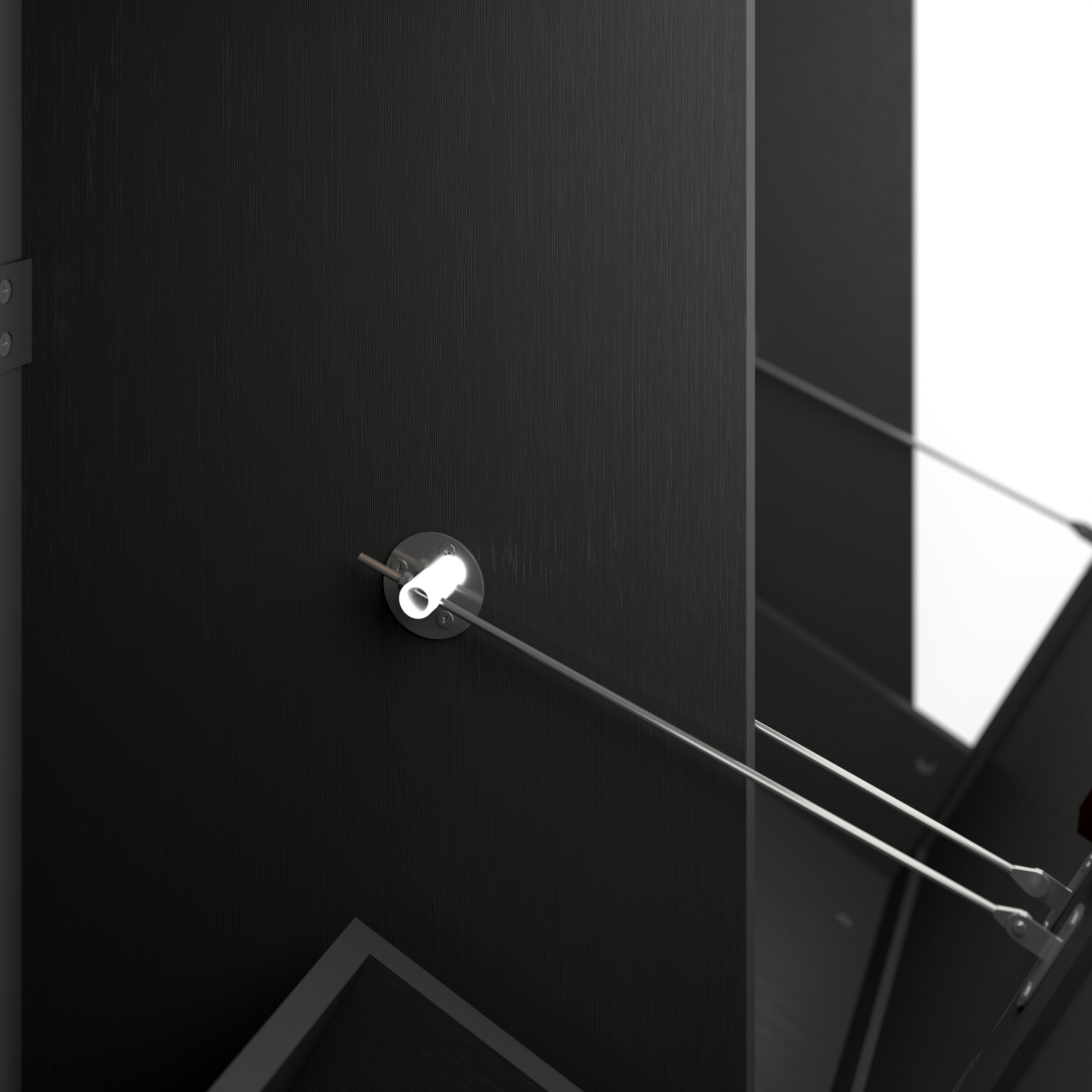 Farmhouse Black Double Tilt Out Trash Cabinet with Hideaway Drawer and Barn Door Style, Engineered Wood, 39.3''×13''×34.45'' Trash Bin