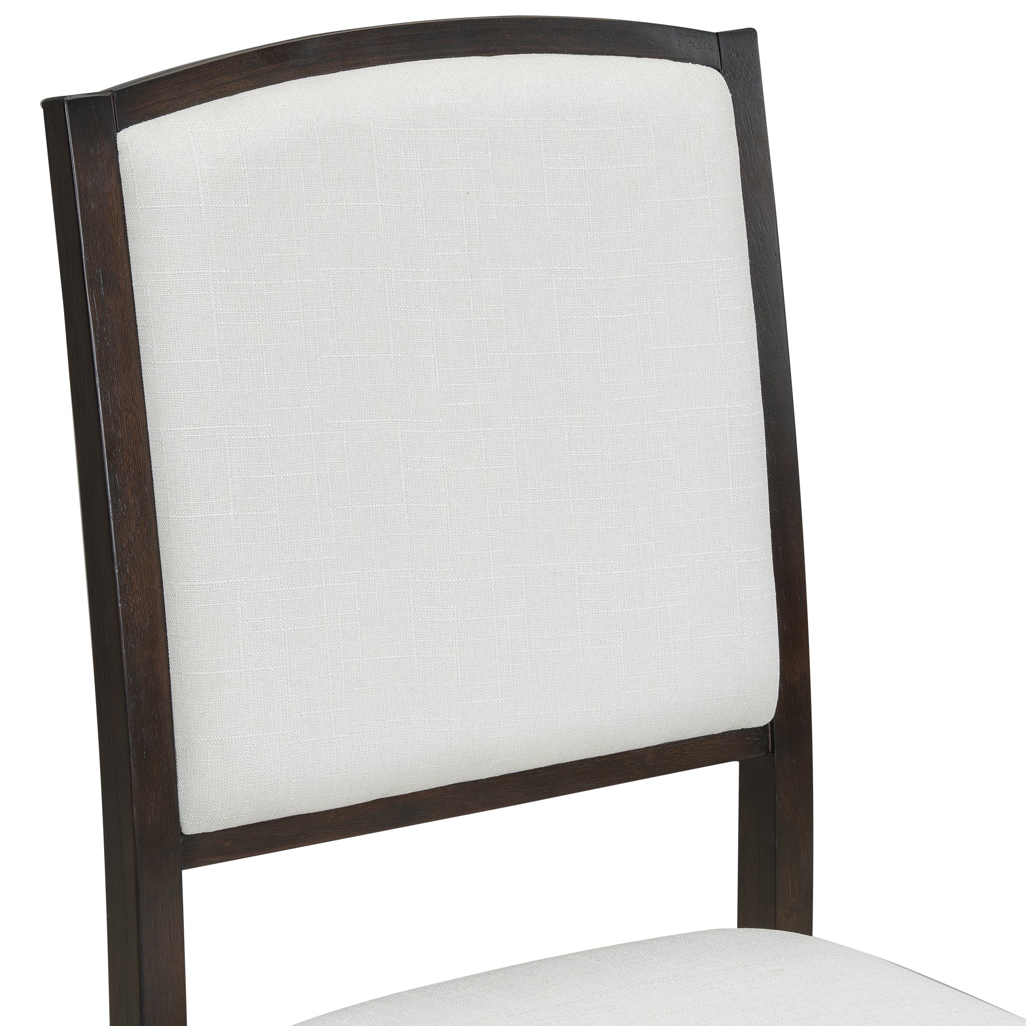 TOPMAX Farmhouse Extendable Round Dining Table Set for 4, 5-Piece Kitchen Table Set with 4 Upholstered Chairs and 16inch Removable Leaf for Small Places, Espresso+Beige Dining Table Set