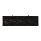 TREXM Curved Console Table with Storage, Wooden Entryway Table with 2 Drawers, Farmhouse Rustic Console Tables for Entryway, Hallway, Living Room, Distressed Black