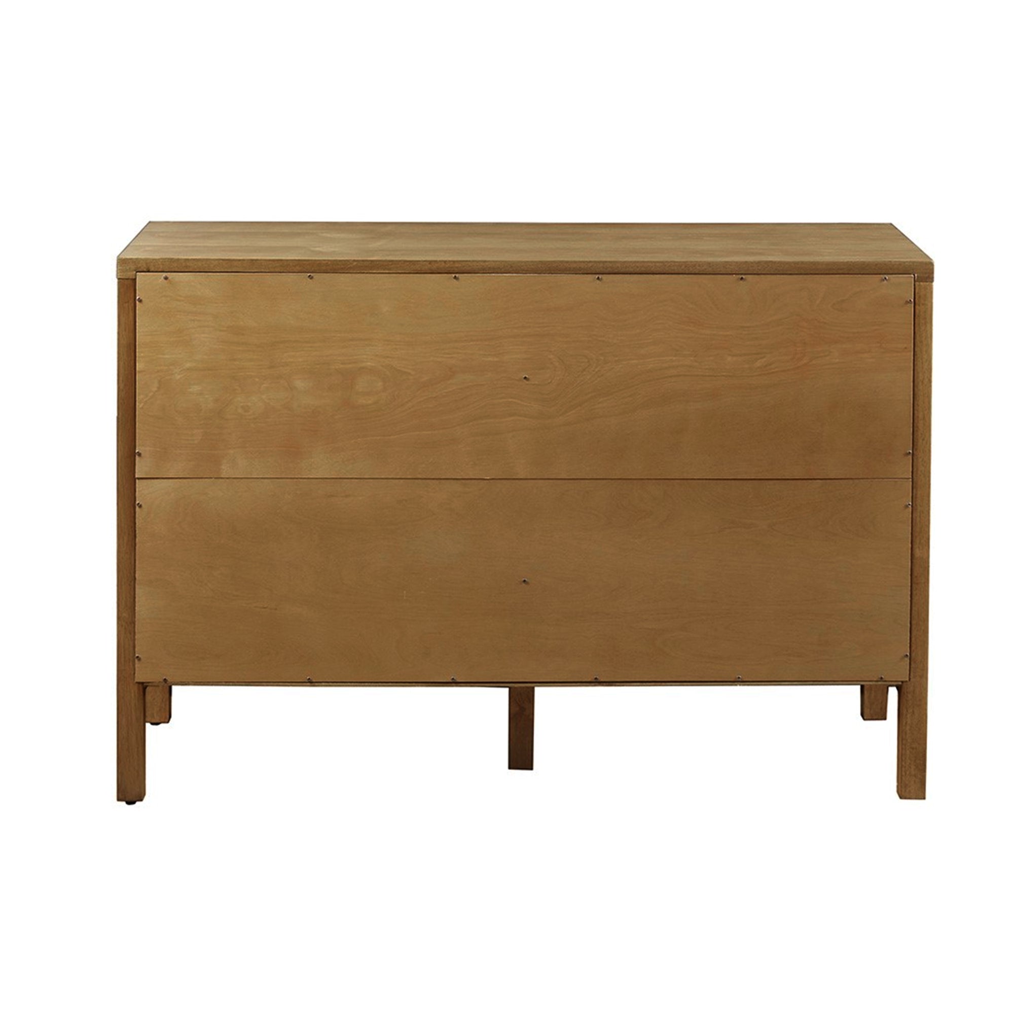 Accent Cabinet with Adjustable Shelves Natural Elm Finish 47.5 Inches Storage Cabinet