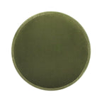Fuji 19' Oversized Round Storage Ottoman, Olive Green Performance Velvet