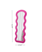 Flannel Full Length Wave rose Floor Mirror for Bedroom living room Hanging or Against The Wall
