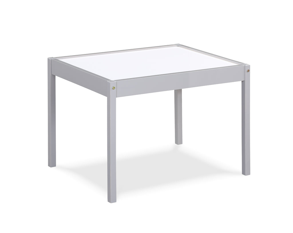 Gibson 3-Piece Dry Erase Kids Table & Two Chair Set, Gray