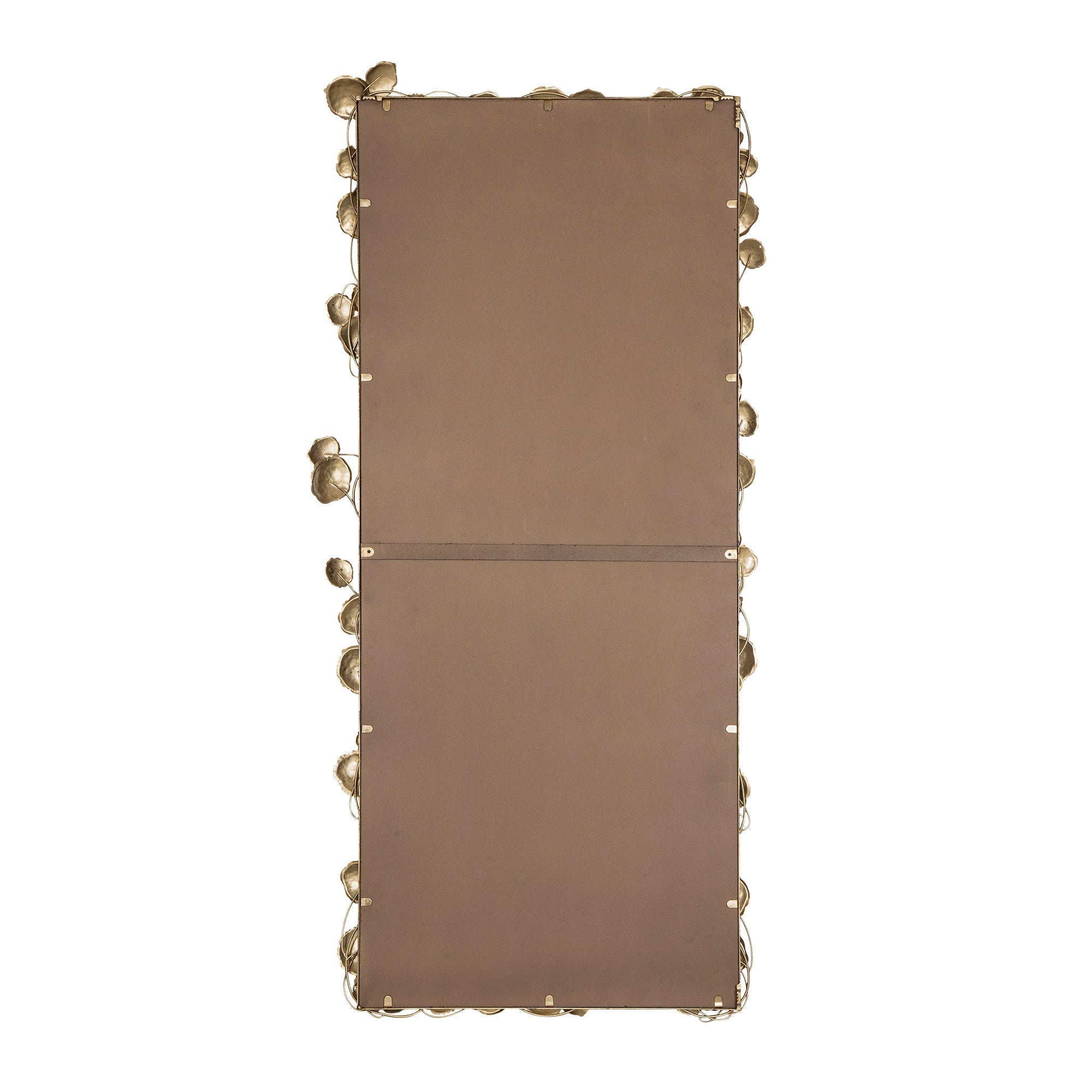 61" x 31" Full Length Mirror with Golden Leaf Accents, Floor Miiror for Living Room Bedroom - Groovy Boardz