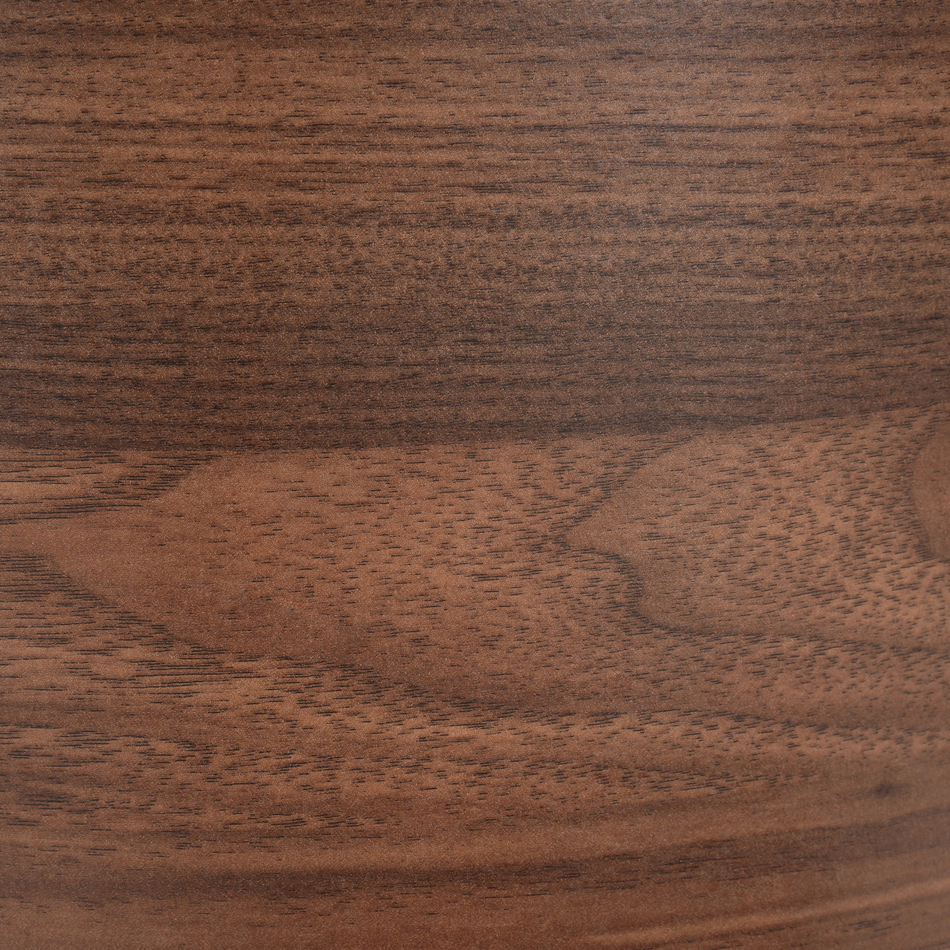 Italian Retro Double Storage Round Side Table, Gray Brown MDF with Tempered Glass Top, Compact Size