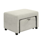 86.6 Sectional Sofa L-shaped Sofa Couch Pull-out Sofa Bed with a Movable Ottoman, Two USB Ports and Two Cup Holders for Living Room, Gray