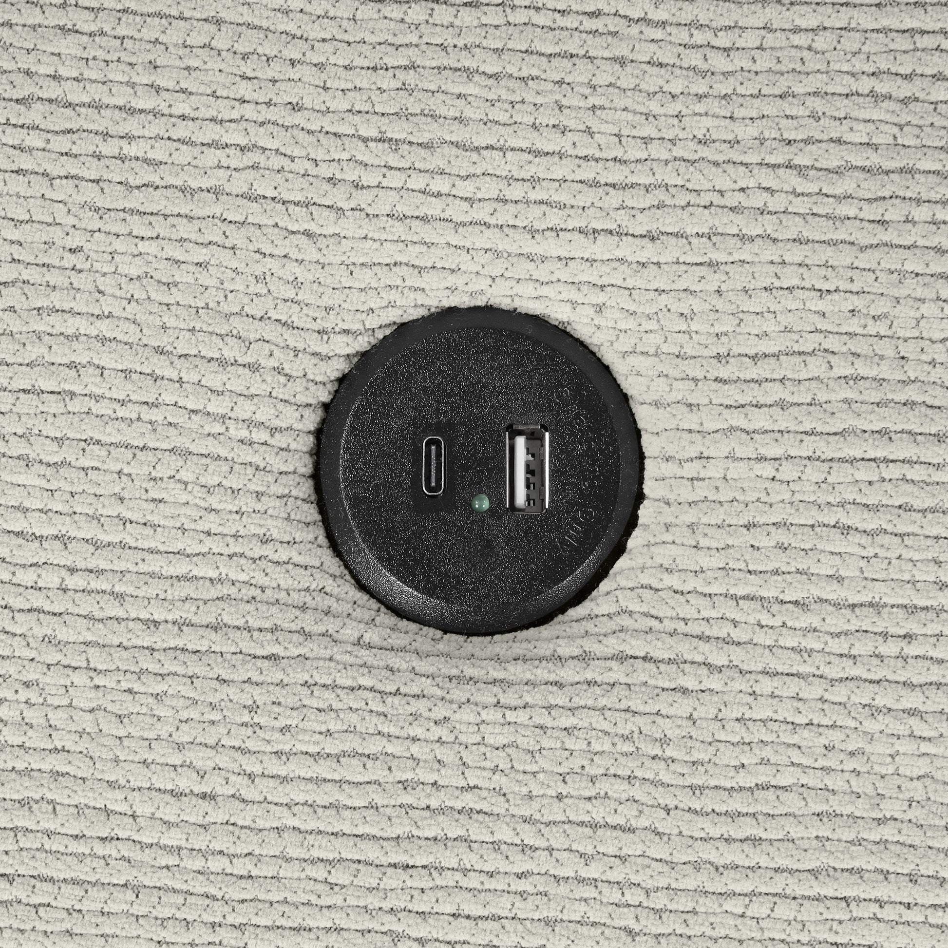 86.6 Sectional Sofa L-shaped Sofa Couch Pull-out Sofa Bed with a Movable Ottoman, Two USB Ports and Two Cup Holders for Living Room, Gray