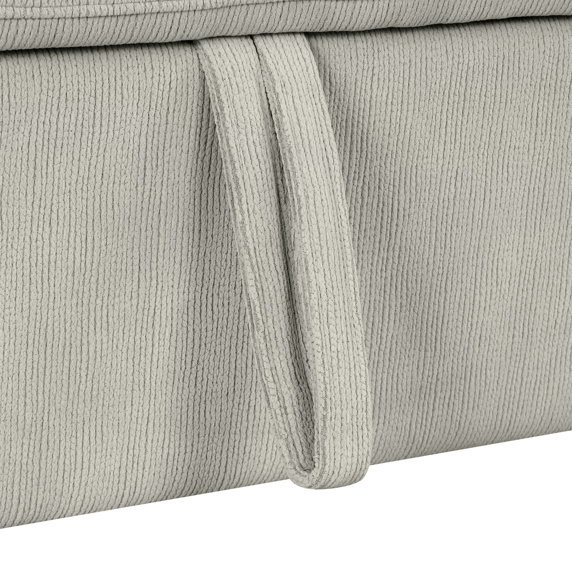 86.6 Sectional Sofa L-shaped Sofa Couch Pull-out Sofa Bed with a Movable Ottoman, Two USB Ports and Two Cup Holders for Living Room, Gray