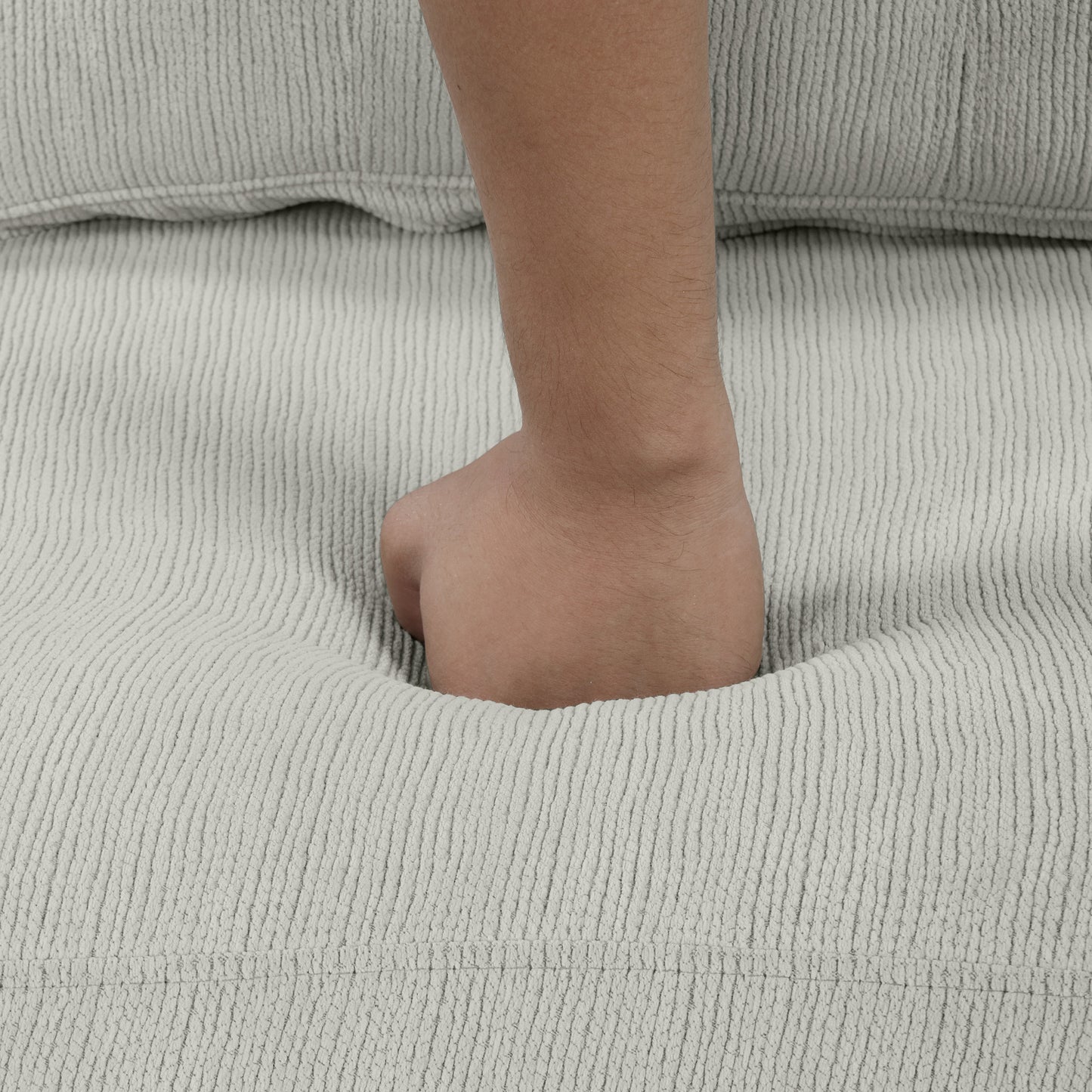 86.6 Sectional Sofa L-shaped Sofa Couch Pull-out Sofa Bed with a Movable Ottoman, Two USB Ports and Two Cup Holders for Living Room, Gray