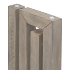 U_STYLE Uniquely Designed Oak Veneer Console Table with Distinctive Side Shapes, Suitable for Entryway, Hallway, Living Room, Foyer, Corridor