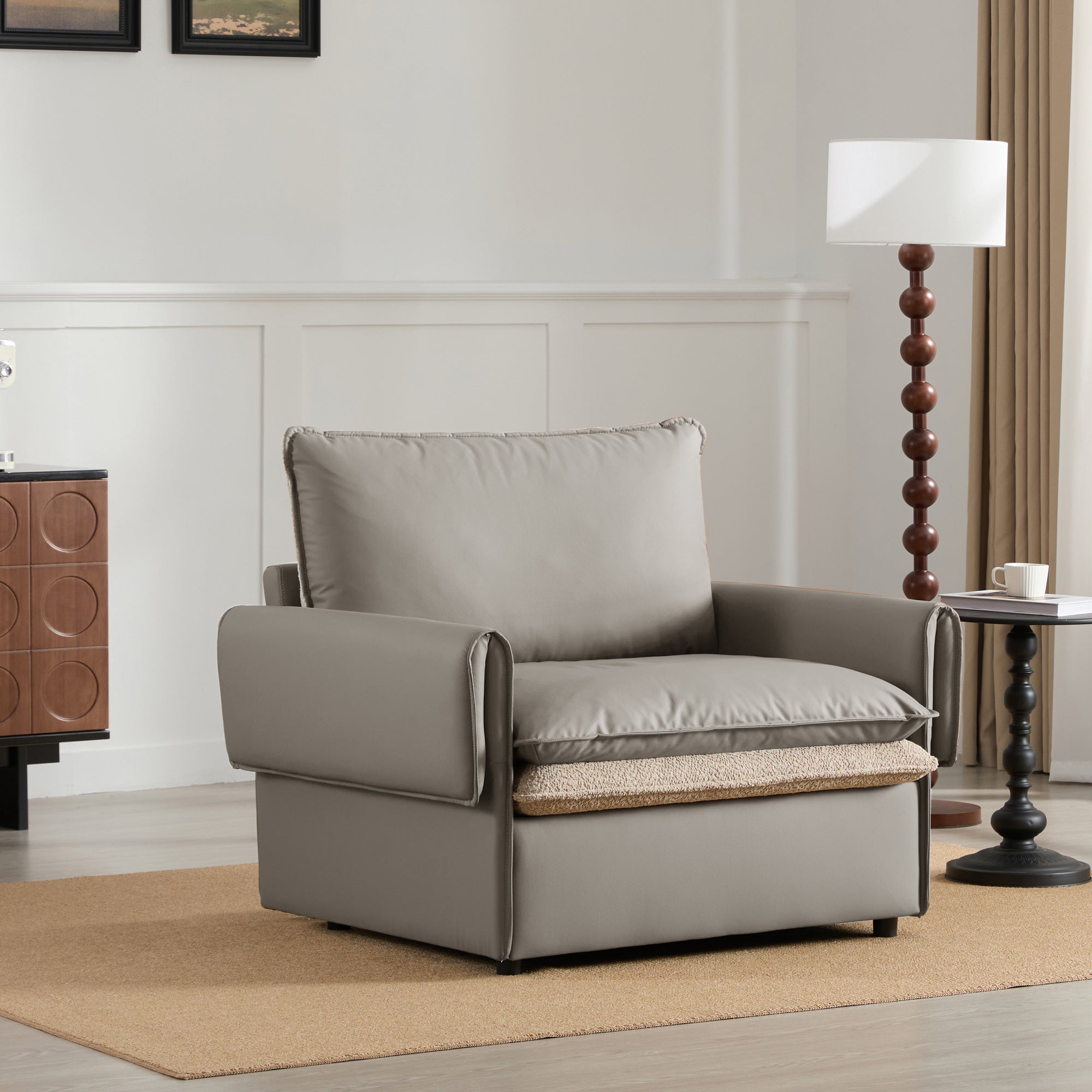 Modern Style Oversized Armchair Accent Chair Single Sofa Lounge Chair for Living Room, Bedroom