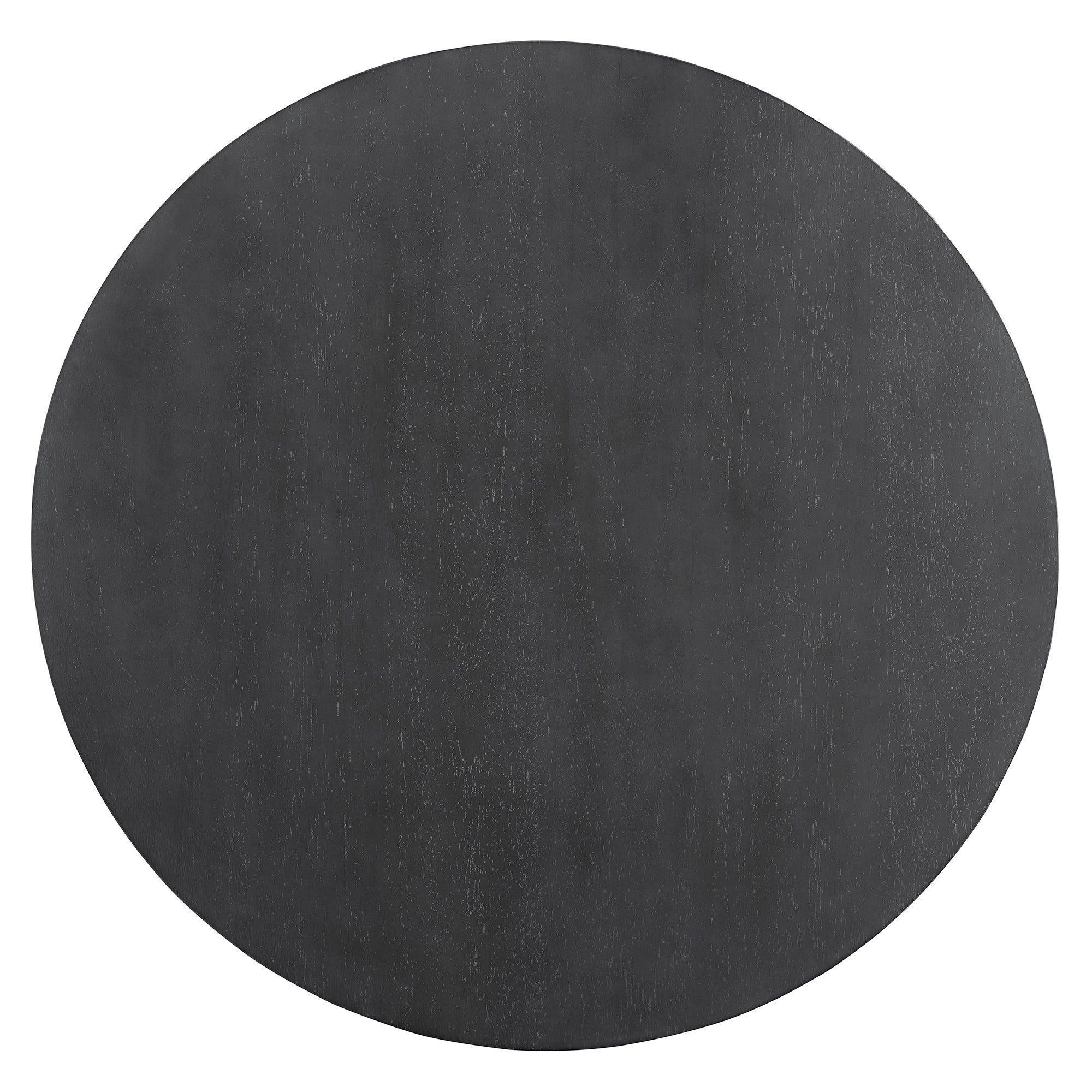 TREXM 5-piece Rustic Charm Round Dining Set with 3 Upholstered Chairs and Curved Bench for Dining Room, Kitchen and Living Room (Gray)