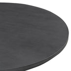 TREXM 5-piece Rustic Charm Round Dining Set with 3 Upholstered Chairs and Curved Bench for Dining Room, Kitchen and Living Room (Gray)