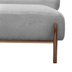 Solid wood leisure chair with modern and simple design, equipped with soft seat and backrest, suitable for use in living room or bedroom (Gray)