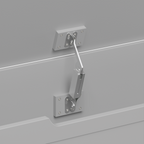 Kids Wooden Toy Box Storage with Safety Hinged Lid for Ages 3+ (Gray)