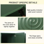 Sideboard Buffet Cabinet, 59'Green Accent Cabinet with 4 Doors, Mid Century Modern Pantry Cabinet, Wood Buffet Cabinet, Media Cabinet, Console Cabinet, Cabinet for Entryway, Living Room, Dining Room Sideboard