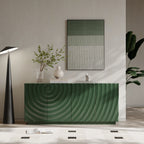 Sideboard Buffet Cabinet, 59'Green Accent Cabinet with 4 Doors, Mid Century Modern Pantry Cabinet, Wood Buffet Cabinet, Media Cabinet, Console Cabinet, Cabinet for Entryway, Living Room, Dining Room Sideboard