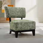 Green Finish 1pc Accent Chair Armless Design And Angled design Tapered Legs Primary Living Room Accent Chair