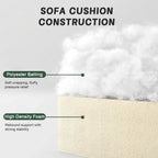 2 Seater Sofa With Footrest , 2-Seat Sofa with 2 Movable Ottoman, Pull out Storage Drawer Under Each Seat,Chenille Green