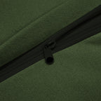 Slip-covered Armchair with 1 Big Back Cushion and 2 Big Toss Pillows, Single Deep Seat Comfy Single Couch Sofa Multiple Large Soft Pillows, Chenille Fabric, Green