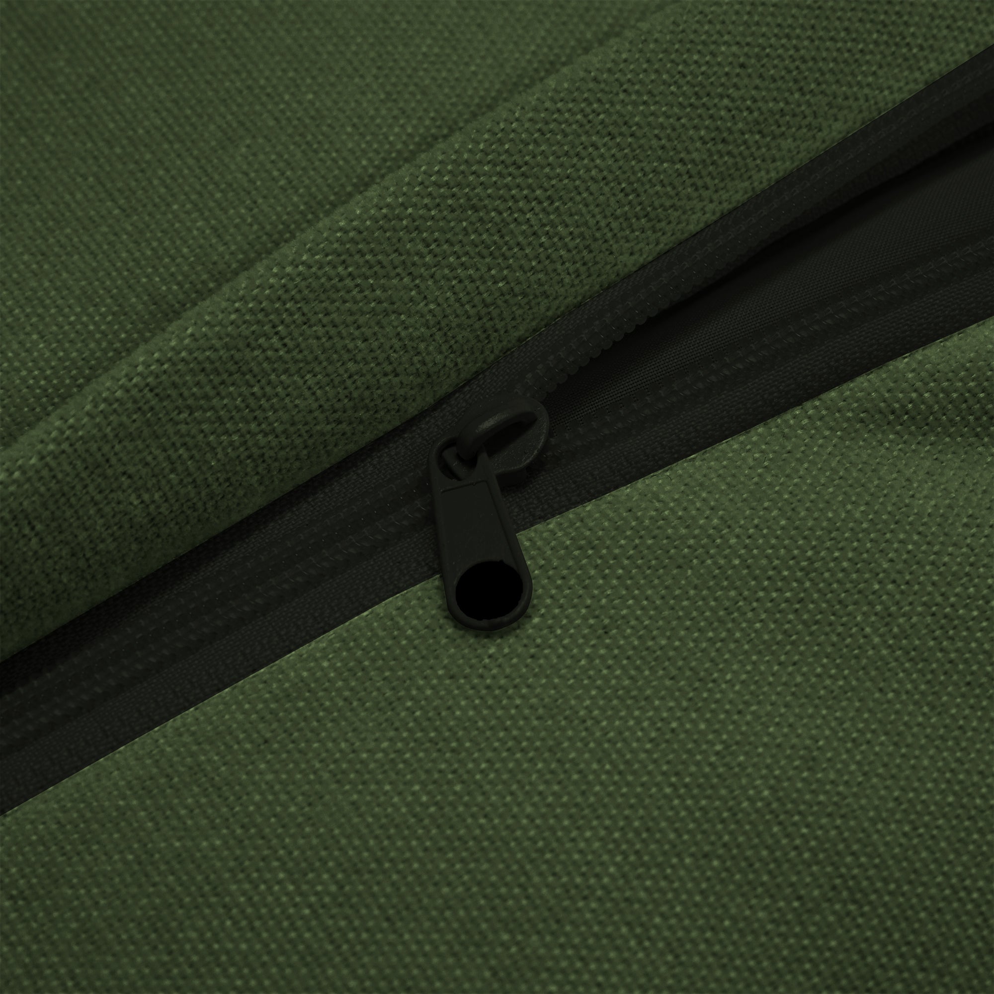 Slip-covered Armchair with 1 Big Back Cushion and 2 Big Toss Pillows, Single Deep Seat Comfy Single Couch Sofa Multiple Large Soft Pillows, Chenille Fabric, Green