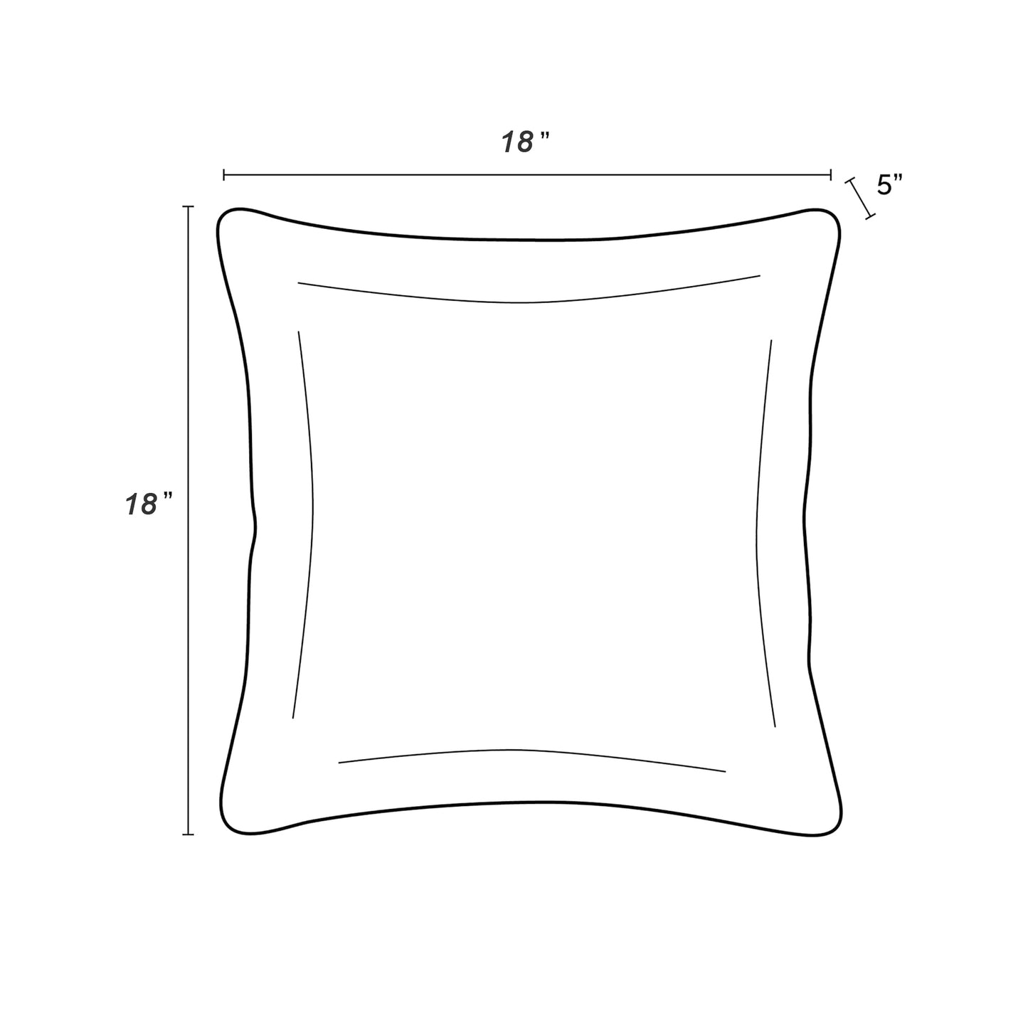 2 Pack Outdoor Throw Pillows, Waterproof & Fade-Resistant Patio Cushions for Garden, Porch, Poolside Furniture - Soft & Comfortable Decorative Pillow Covers (18x18 Inch, Green leaf)