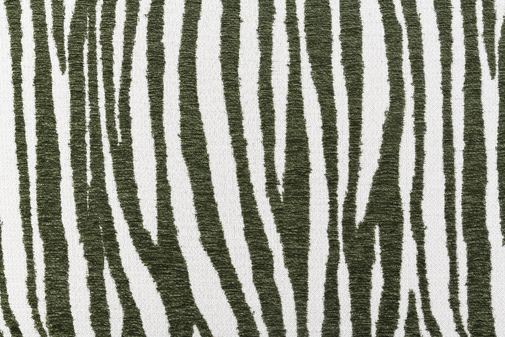 Green Finish 1pc Accent Chair Cylindrical Backrest High Density Foam Zebra Strip Fabric Primary Living Room Accent Chair