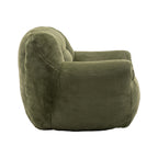 Bean Bag Chair, Comfy Bean Bag Sofa with Back Support, Faux Fur Bean Bag Chair for Adults and Kids, Stuffed Floor Sofa for Living Room, Bedroom, Apartment, Green