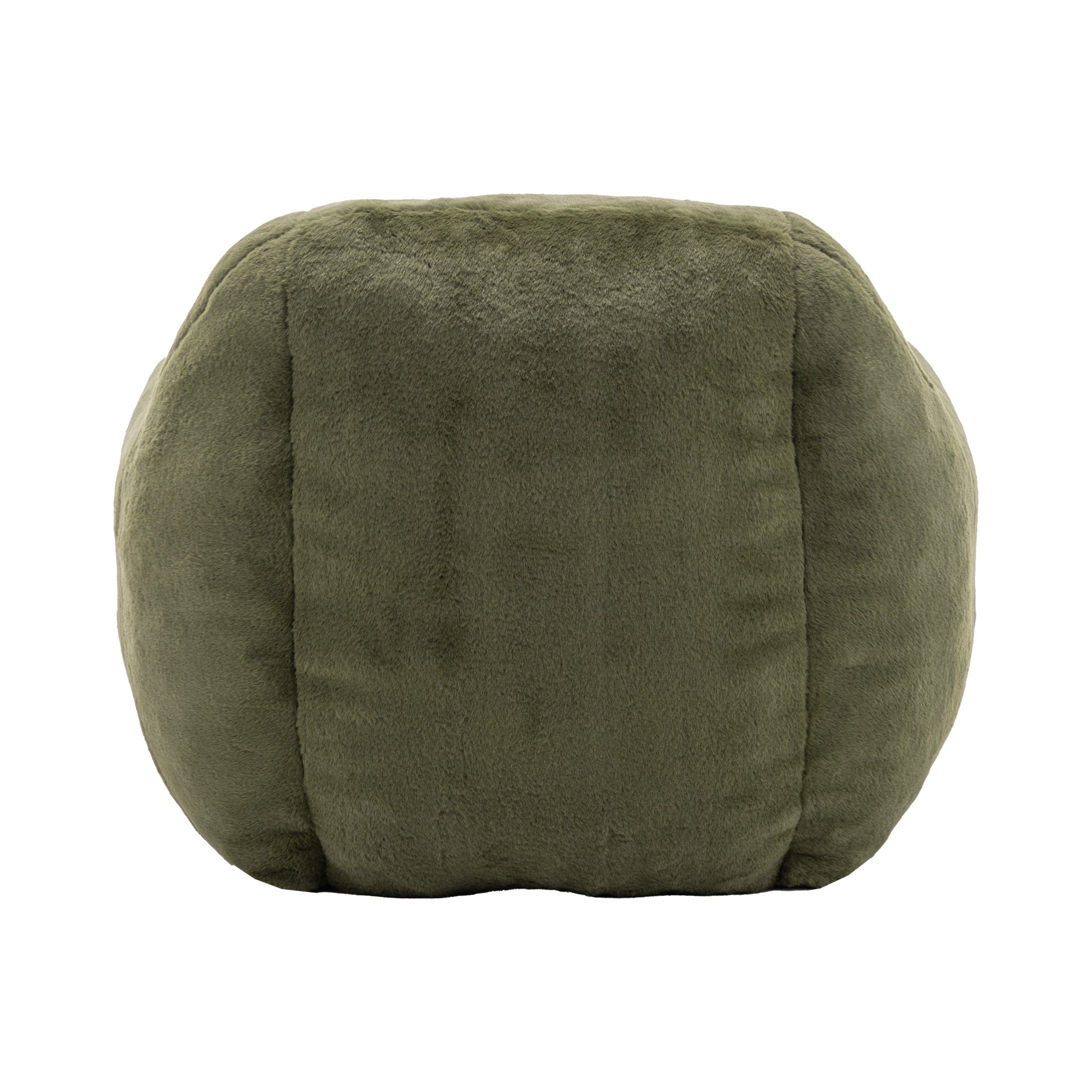 Bean Bag Chair, Comfy Bean Bag Sofa with Back Support, Faux Fur Bean Bag Chair for Adults and Kids, Stuffed Floor Sofa for Living Room, Bedroom, Apartment, Green