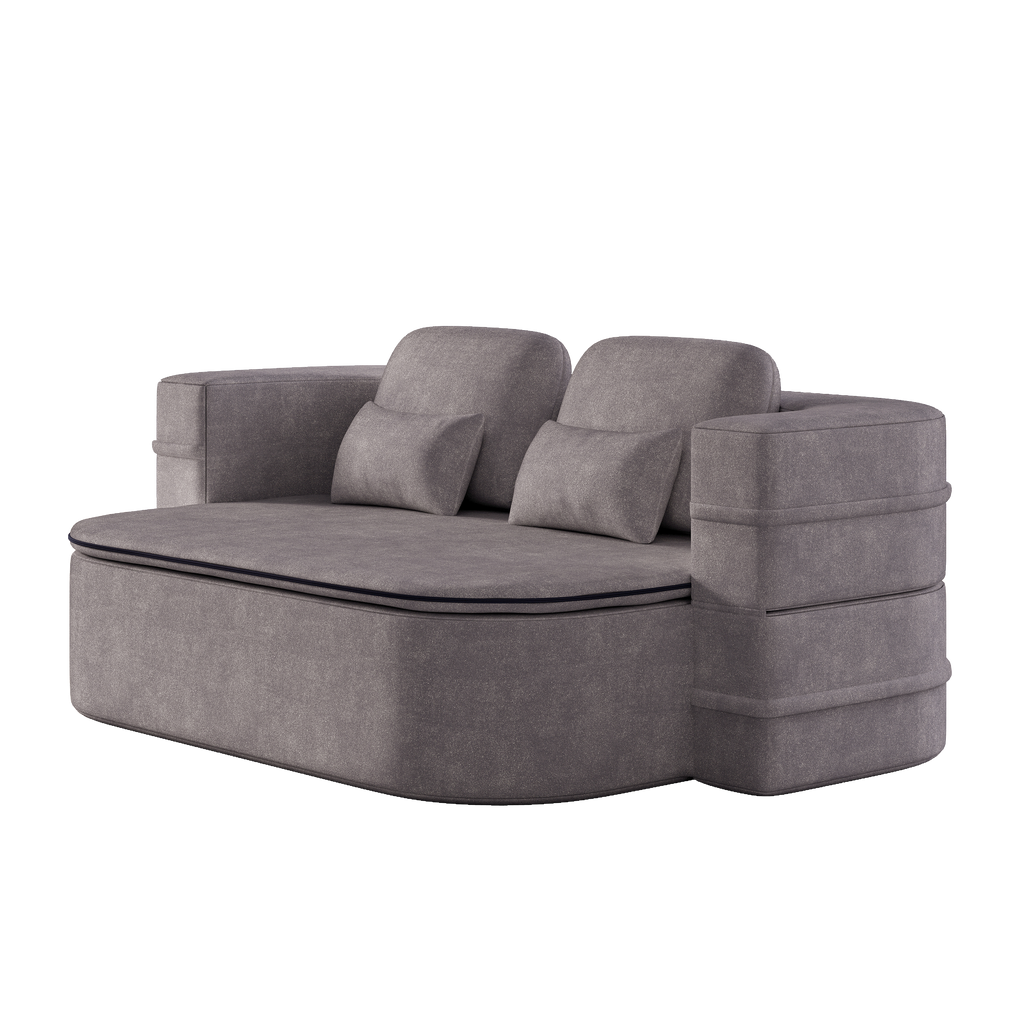 75''2-in-1 Foldable Sofa,Convertible Sleeper Foam Sofa Bed with Multi Functional Blanket, Chenille Floor folding sofa bed, Floor Sofa Lounge Sofa for Living Room Bedroom Lounge Studio