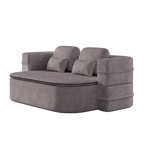 75''2-in-1 Foldable Sofa,Convertible Sleeper Foam Sofa Bed with Multi Functional Blanket, Chenille Floor folding sofa bed, Floor Sofa Lounge Sofa for Living Room Bedroom Lounge Studio