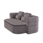 75''2-in-1 Foldable Sofa,Convertible Sleeper Foam Sofa Bed with Multi Functional Blanket, Chenille Floor folding sofa bed, Floor Sofa Lounge Sofa for Living Room Bedroom Lounge Studio