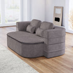 75''2-in-1 Foldable Sofa,Convertible Sleeper Foam Sofa Bed with Multi Functional Blanket, Chenille Floor folding sofa bed, Floor Sofa Lounge Sofa for Living Room Bedroom Lounge Studio