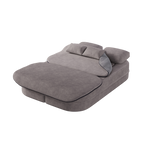 75''2-in-1 Foldable Sofa,Convertible Sleeper Foam Sofa Bed with Multi Functional Blanket, Chenille Floor folding sofa bed, Floor Sofa Lounge Sofa for Living Room Bedroom Lounge Studio