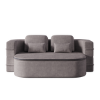 75''2-in-1 Foldable Sofa,Convertible Sleeper Foam Sofa Bed with Multi Functional Blanket, Chenille Floor folding sofa bed, Floor Sofa Lounge Sofa for Living Room Bedroom Lounge Studio