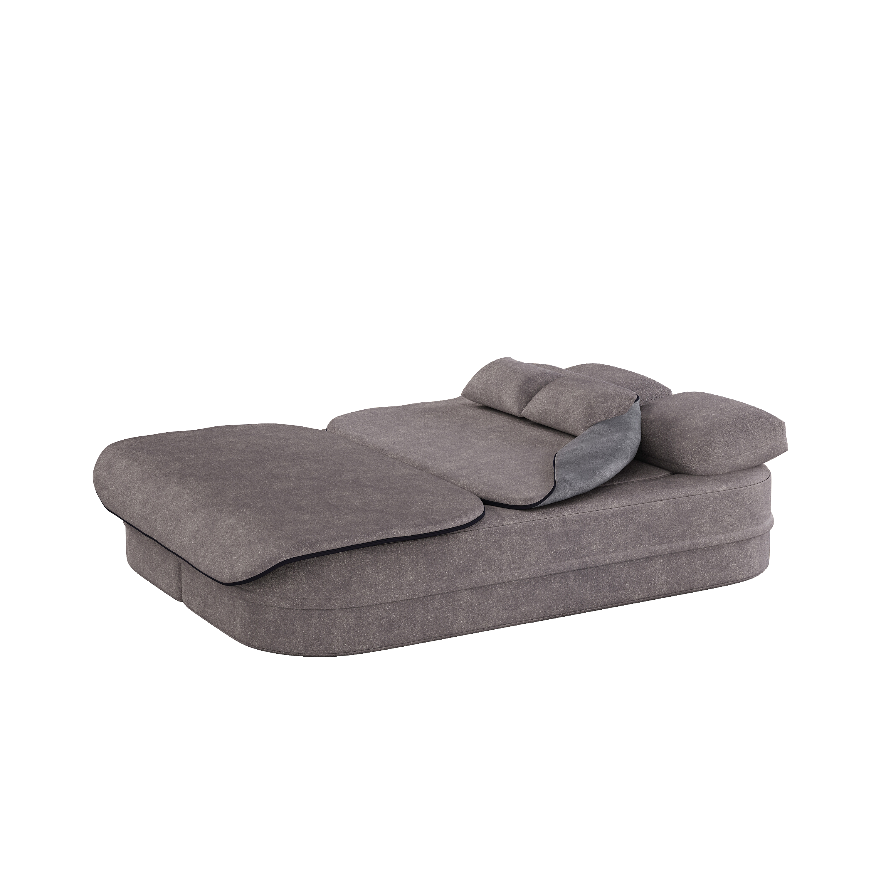 75''2-in-1 Foldable Sofa,Convertible Sleeper Foam Sofa Bed with Multi Functional Blanket, Chenille Floor folding sofa bed, Floor Sofa Lounge Sofa for Living Room Bedroom Lounge Studio