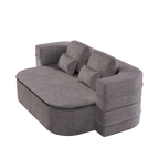 75''2-in-1 Foldable Sofa,Convertible Sleeper Foam Sofa Bed with Multi Functional Blanket, Chenille Floor folding sofa bed, Floor Sofa Lounge Sofa for Living Room Bedroom Lounge Studio