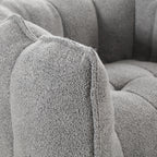 Soft Bean Bag Chair with High Resilient Foam(Chips)for living room and bedroom,Comfortable Square Lazy Sofa with Footstool, Cover for Adults to Gaming, Reading, and Watching TV