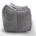 Soft beanbag chair with high resilience foam core for two people. The comfortable square recliner sofa is ideal for family members and friends engaged in games, reading, watching TV