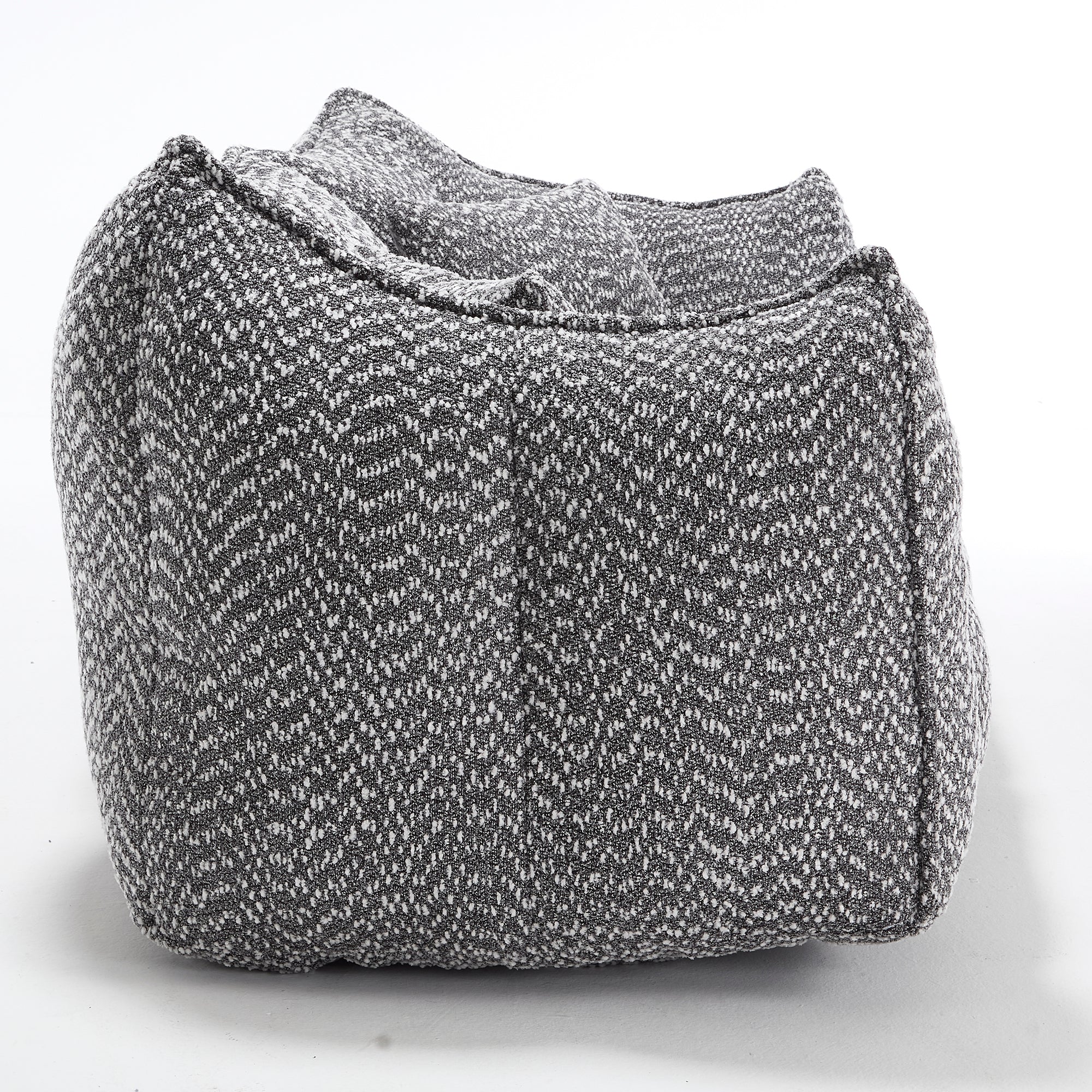 Soft beanbag chair with high resilience foam core for two people. The comfortable square recliner sofa is ideal for family members and friends engaged in games, reading, watching TV