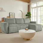 Convertible Sectional Sofa Couch, Modern Fabric 3 Seater L-Shaped Couch for Living Room, Apartment, Office, Small Space